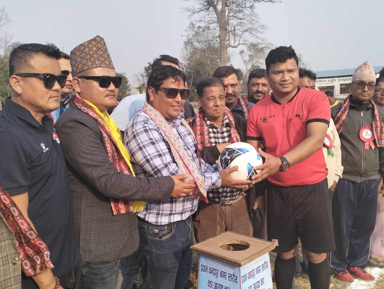 वडा अध्यक्ष कप नगरस्तरीय फुटबल प्रतियोगितामा चन्द्रपुर १ विजयी