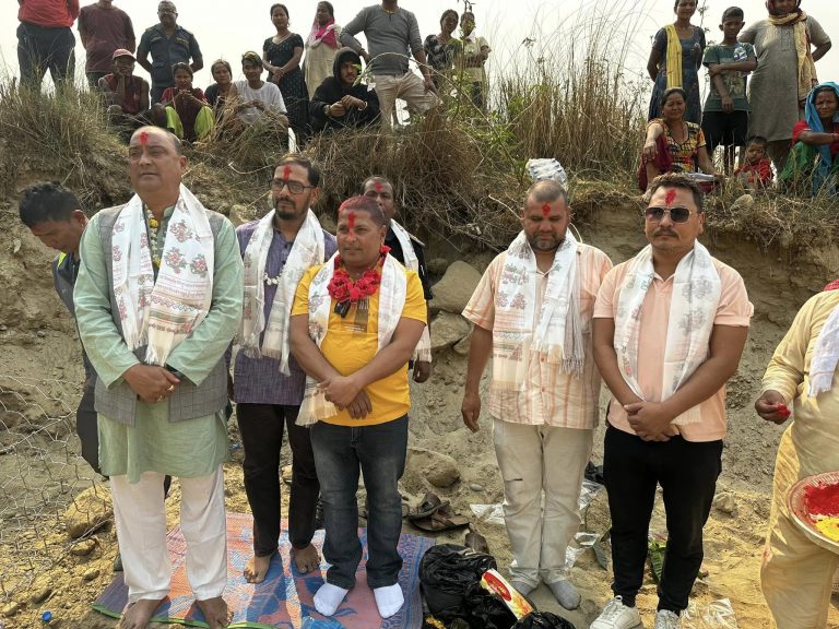 बागमतीम शवदाह स्थालको शिलन्यास