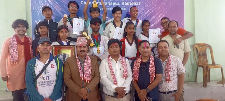 मधेश प्रदेश स्तरीय मेयरकप तेक्वादो प्रतियोगितामा पर्सा प्रथम र रौतहट दोस्रो
