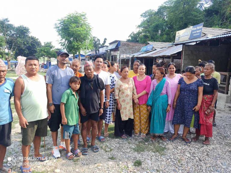 नुनथर बस्तिलाई नाप नक्सा गर्न स्थानीयको माग