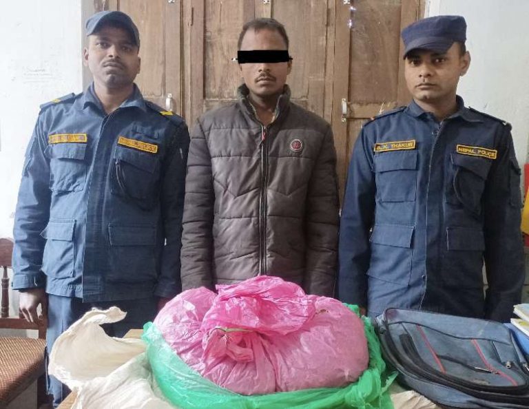 रौतहटको गुजराबाट गाजा सहित एकजना पक्राउ