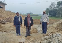 विकास निर्माणको कामलाई तिव्र अनुगमन गर्दै वृन्दावन नगरपालिकाका नगरप्रमुख कुर्मी