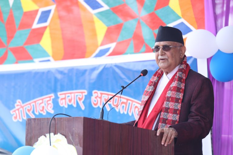 निराशा फैलाएर मुलुकलाई गलत बाटोमा लैजान खोज्ने प्रवृत्तिलाई परास्त गरौंः प्रधानमन्त्री