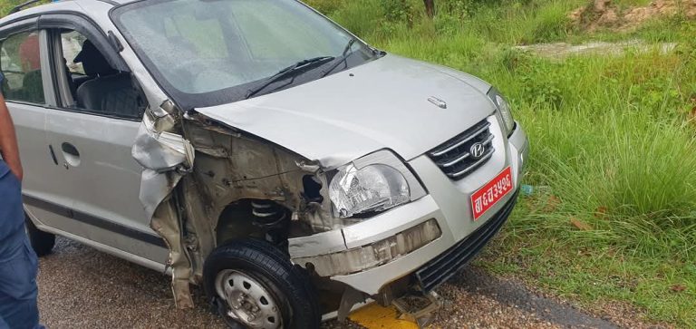 कारले मोटरसाइकललाई ठक्कर दिँदा सहनी बाबु छोरीको मृत्यु , कारचालक पोखरेल पक्राउ