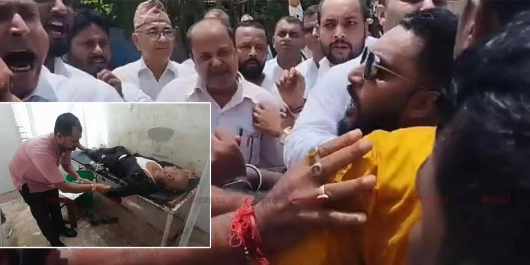 वकिलले कुटे पत्रकार