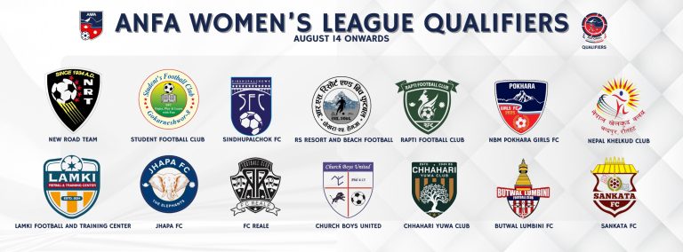 एन्फा महिला लिग छनौट आज २ खेल हुदैँ