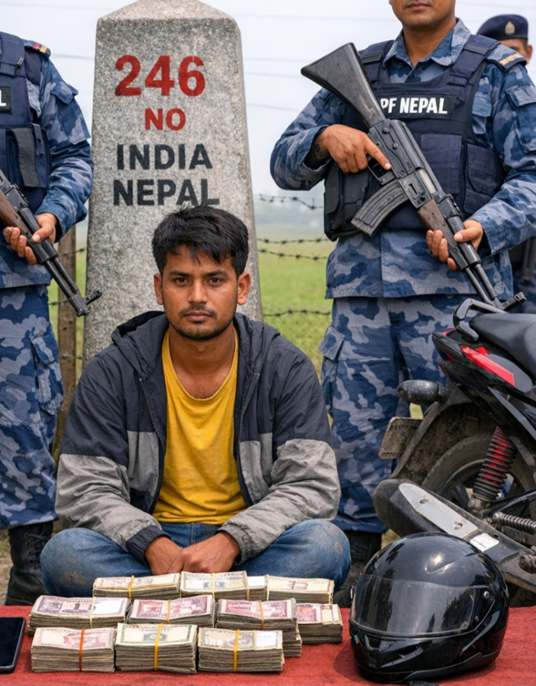 भारतबाट आउँदै गर्दा १० लाखभन्दा बढी स्रोत नखुलेको रकमसहित युवक पक्राउ