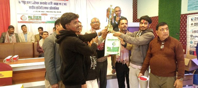 चन्द्रपुर नगरस्तरीय हाजिरजवाफ प्रतियोगितामा जनजागृती माबि सिन्धुरेघारी प्रथम